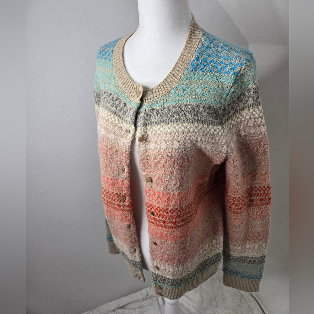 Talbots Multicolor Patterned Women's Sweater - Picture 1 of 8